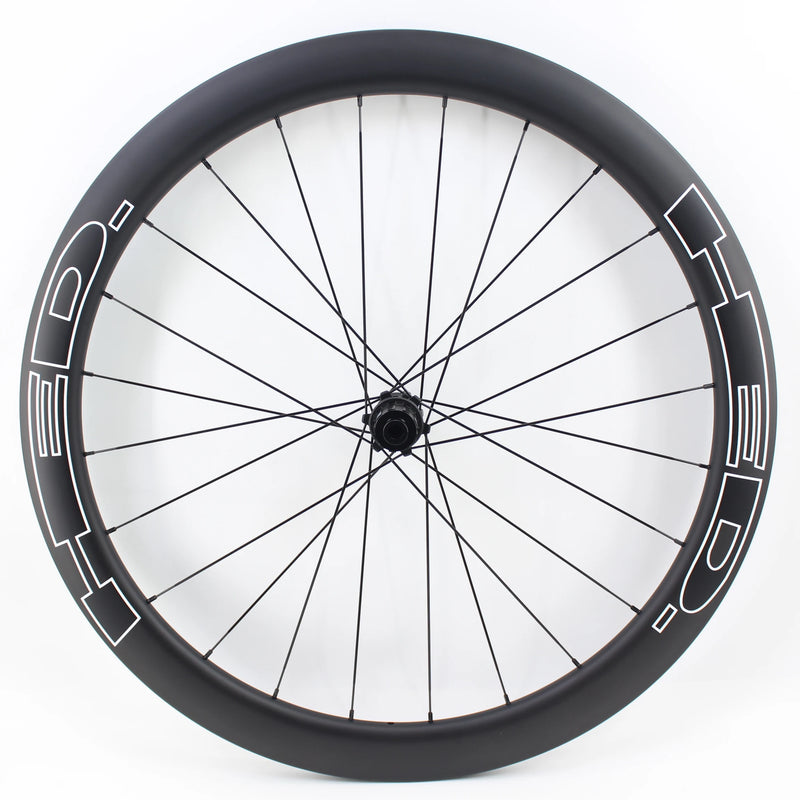 New 700C Road Bike Matt UD Full Carbon Bicycle Direct pull Thru Axle Disc brake wheelset carbon tubular clincher tubeless rims