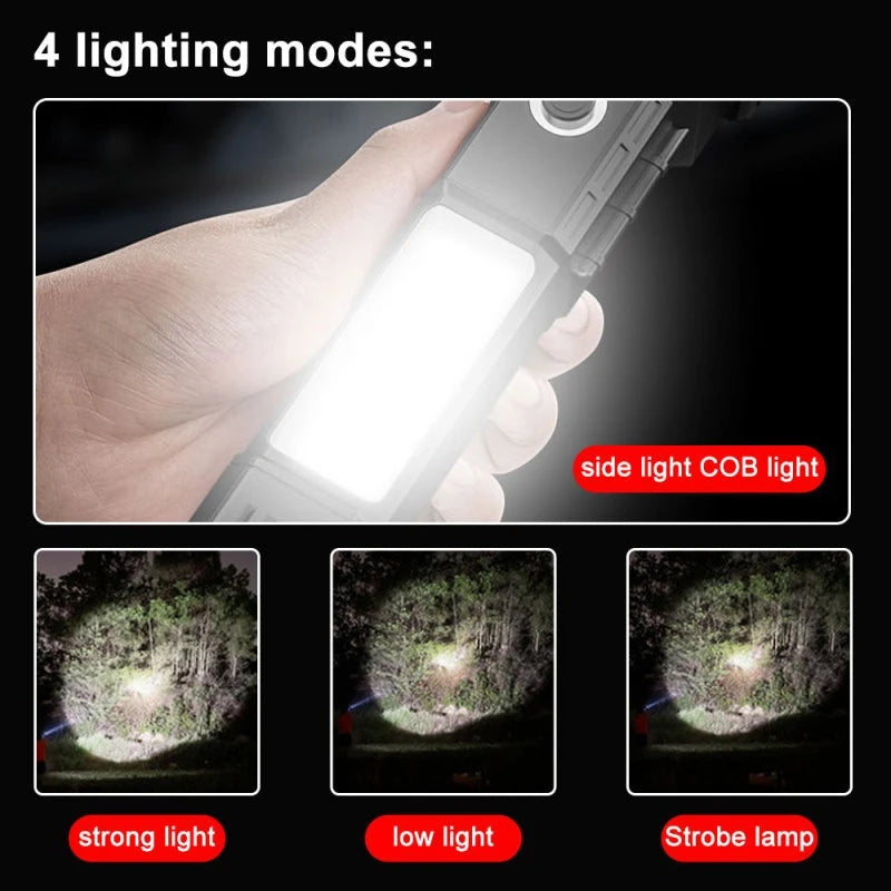 Led Flashlight with Safety Hammer Work Light Emergency - View 5 | SAMAG