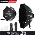 AMBITFUL Q3 80cm GODOX Mount Softbox SA-GD Speed Ring Matt box Light box For GODOX ML100 BI ML60 AD300Pro LED Flashlight