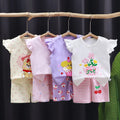 Baby Girls Clothes Sets For Kids Cartoon T - shirt+Short | SAMAG
