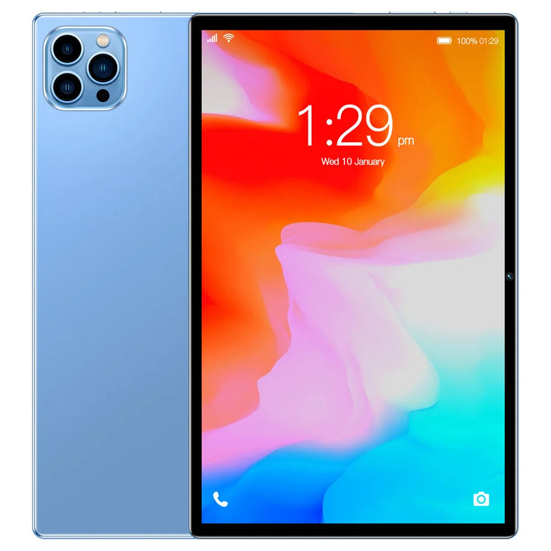 Global Version 10.1 Inch Tablet PC 3G Phone Call Octa Core Dual SIM Dual Cameras 4GB+64GB Android 13 WiFi Bluetooth Google Play