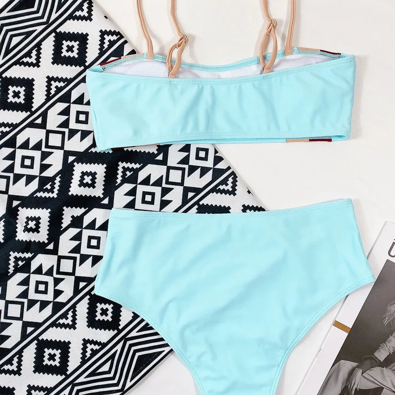 Sexy Bikini Push Up Swimwear Swimsuit Women Patchwork | SAMAG