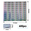 300/600/1200 pcs Security Seal Tamper Proof Stickers Holographic Warranty Void Laser Label with Serial Number Adhesive Labels