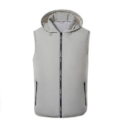 Men Summer Vest Hoodie Coat Fashion Couple Sleeveless | SAMAG