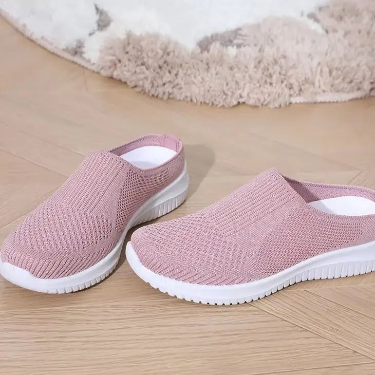 Women's Summer Shoes Plus Size Casual Single Ladies Shoes Soft Sole Cover Half Slippers Sale Shoes with Free Shipping