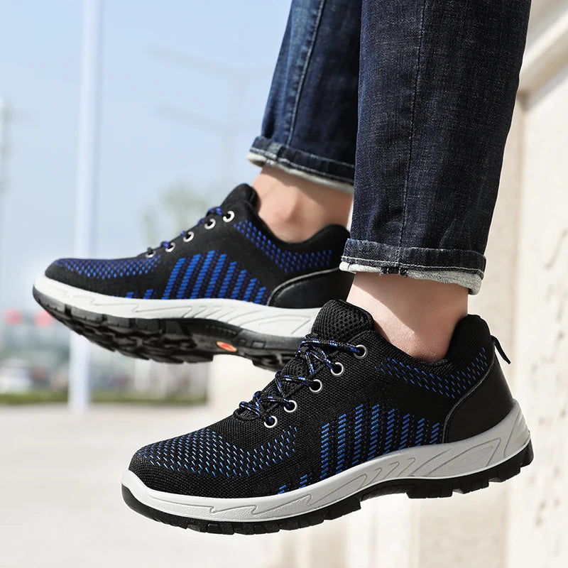 Work shoes for men, anti-shatter, anti-stab, anti-static, solid sole, all-season model