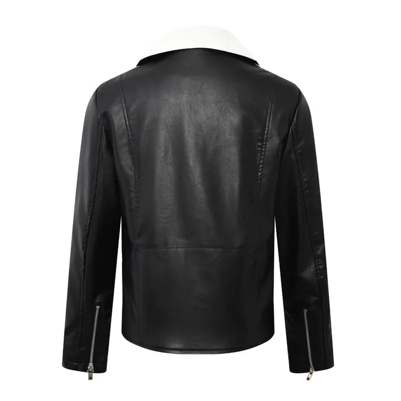 2025 New Style Stylish Leather Jacket for Men - Spring/Autumn New Leather Casual Baseball Shirt for Men - Motorcycle Jacket