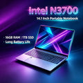 Intel N3700 14.1 Inch Ultra Slim Laptop 16GB RAM 2TB SSD 1920x1080 Gaming Notebook for Office Study 4K Video Pro