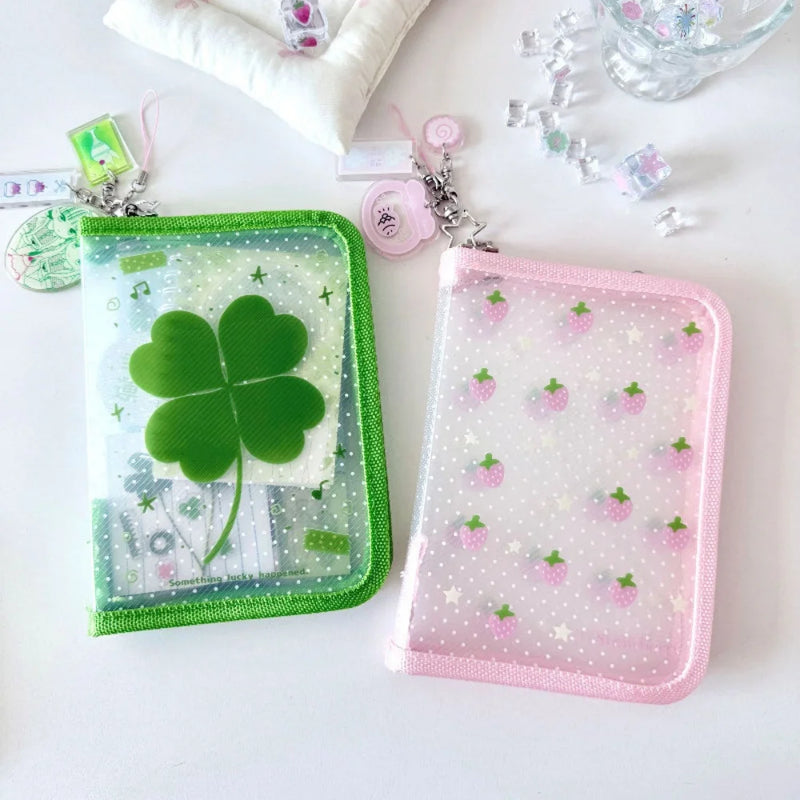 A6 Size Cute Stationery Storage Folder File PP Twill Zipper Pouch Document Bag Zip File Folder School Office Supplies