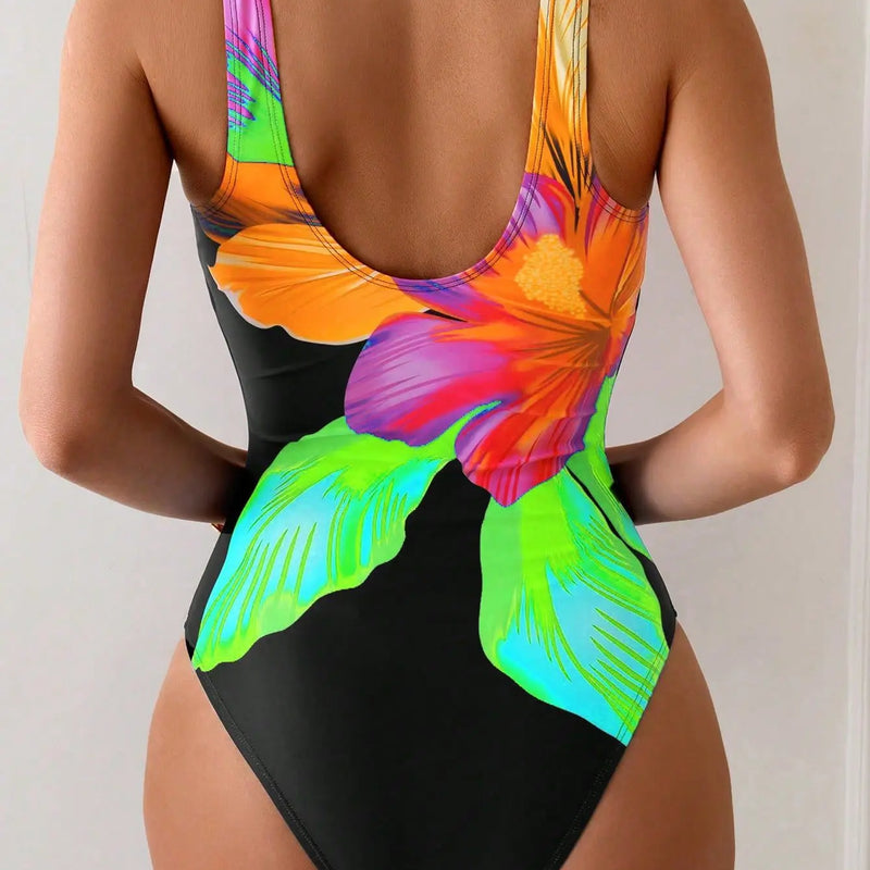 Summer Print Sexy One-Piece Swimsuits Closed Women Swimwear Push Up Swimming Wear Body Bathing Suits Beachwear Pool Bather 2026