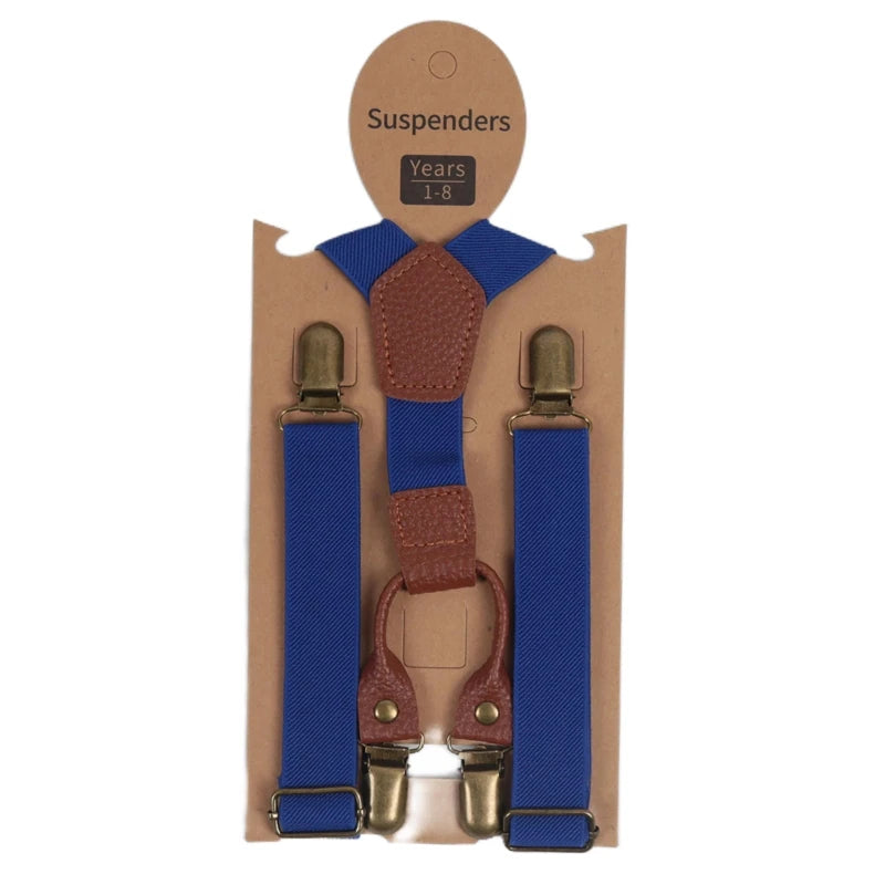 Cute Fashion Kids Elastic Leather Suspenders Children Belt Baby Boys Girls Adjustable Clip - on Y - Back - Visuel 10 | SAMAG