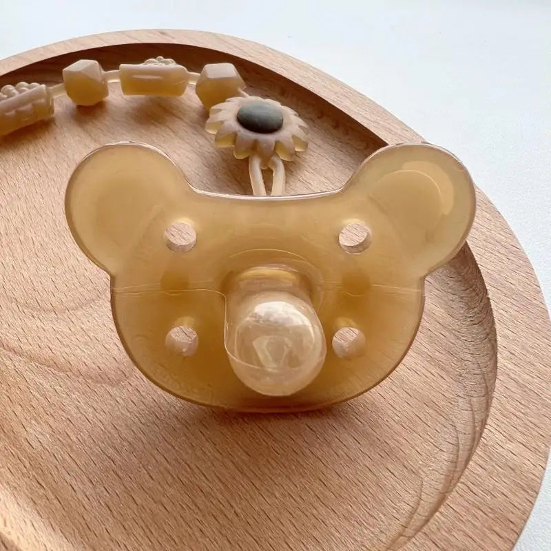 2025 Cute Little Bear Silicone Soothing Nipper for Babies, Anti Eating Hand Soft Nipper, Imitation of Breast Milk Baby Nipper