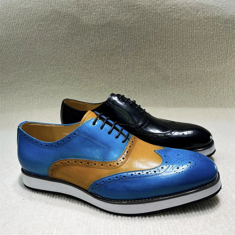 Men's Genuine Leather Loafers Slip-on Casual Shoes Handmade Comfortable Flat Sneakers for Daily Office Outdoor Street Wear