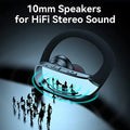 Wireless Earbuds Bluetooth Headphones 48hrs Play Back Sport Earphones with LED Display Over-Ear Buds with Earhooks Built-in Mic