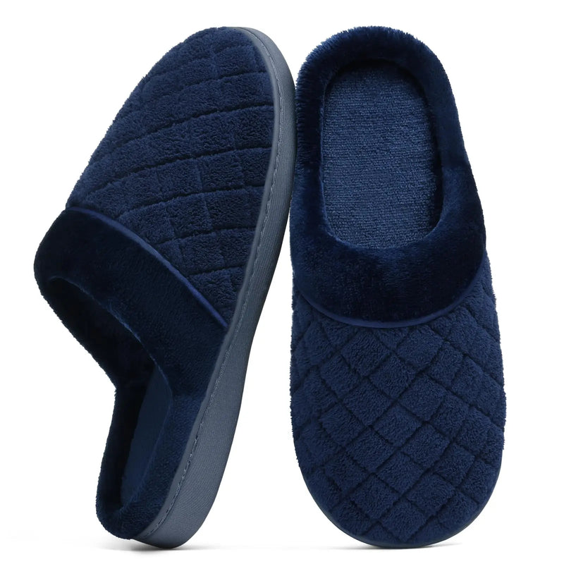 Comwarm Lightweight House Slippers For Women Men Anti-slip Soft Sole Home Slides Comfy Slides Memory Foam Unisex Bedroom Shoes