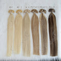 U Tip Fusion Hair Extensions Blonde Natural Real Human Hair Extensions 1.5cm Keratin Hair Capsules 50pcs 30g 40g 50g 12-24inch