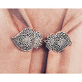 1 Pair Vintage Sweater Swirl Clip Cape Cloak Clips for Dress Retro Cardigan Clip Shawl Clasp Shirt Button Clip for Girl Women