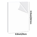 A4 Size Matte White Printable Vinyl Sticker Paper 8.3×11.7 inch Self-Adhesive Inkjet Compatible Tear-Resistant Labeling Paper