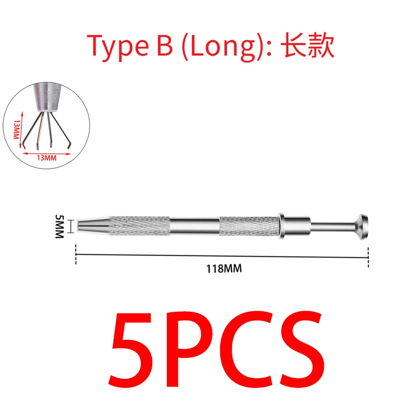 Metal Non-slip Handle Claw Pickup Tool For Piercing Ball Jewelry Grabber Diamond Catcher Aluminum Alloy Wholesale Tool