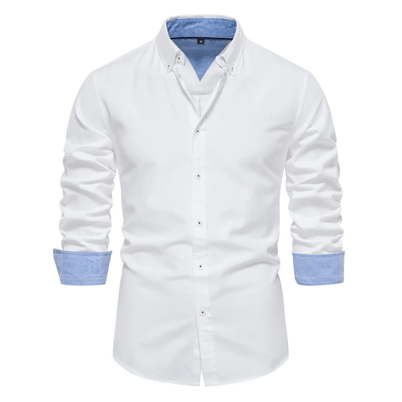 Casual Versatile Design European Size Long-Sleeved Shirt | SAMAG