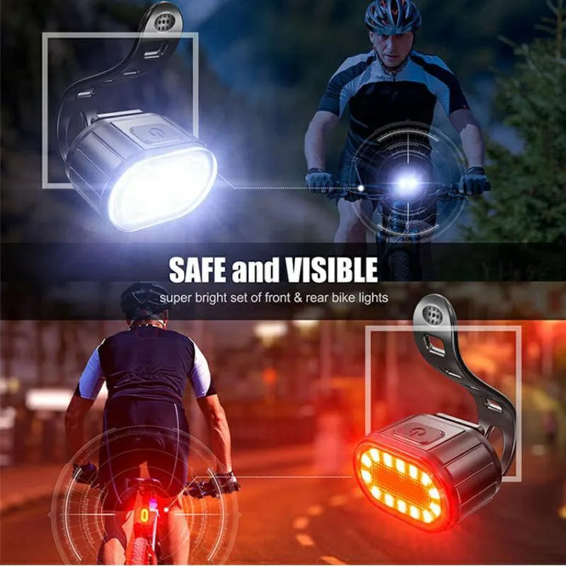 BUCKLOS Bike Lighting Front/Rear/Set Lights Bicycle Lamp Led Cycling Light Bike Lighting for Bicycle MTB Front Taillight Lantern