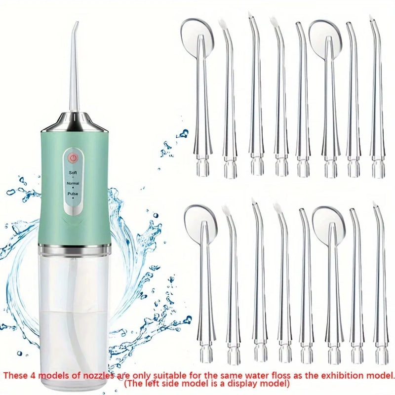 16pcs Dental Hygiene Kit - Includes Standard & Orthodontic Nozzles For Effective Teeth Cleaning And Oral Care