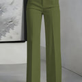 New Women's High - Waisted Draped Straight - Cut Suit Pants - View 18 | SAMAG