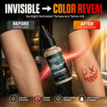 KINGZOO Temporary Tattoo Ink Sun Activated Color Changing Body Art Paint Airbrush Paint for Festival Party Beach Halloween 30ML