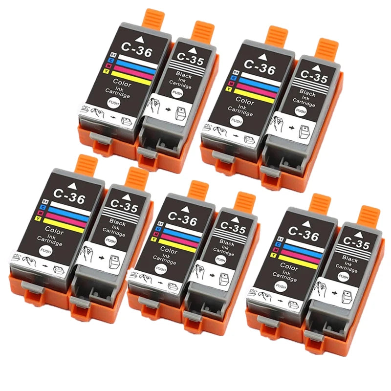 Ink Cartridge PGI-35 PGI35 CLI-36 CLI36 Compatible PGI35 CLI36 for Canon PIXMA IP100 IP110 IP100B TR150 Printer