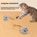 Fun Realistic Cat Plush Mouse Toy, Interactive Running Mice with Dog Tail for Cats, Kitten Teaser Pet Toys for Indoor Play and