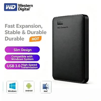 Western Digital WD Elements External Hard Disk SSD 4TB | SAMAG