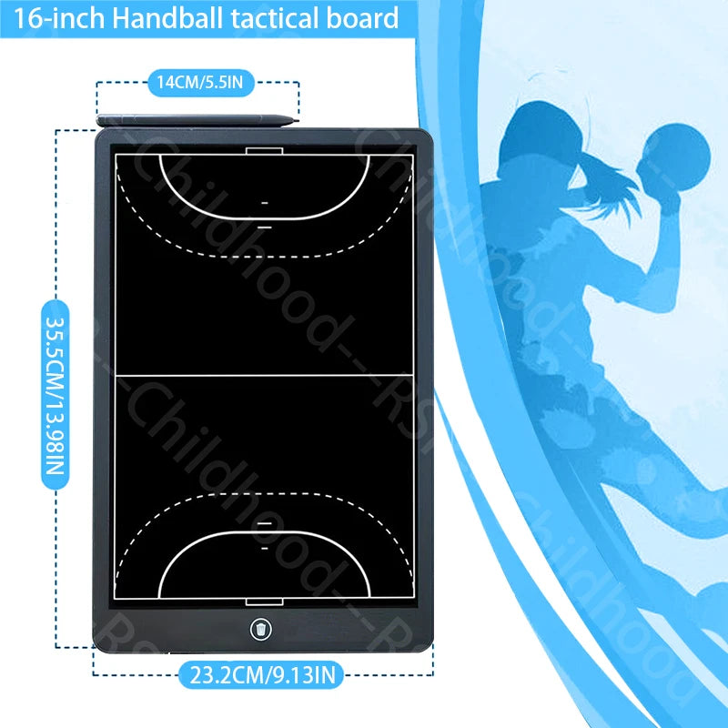16-in LCD Electronic Handball Coaching Tactical Tablet for Sport Training American football rugby Coaching Strategy Marker Board