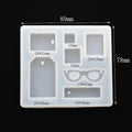 SNASAN Cute Beads Cube Triangle Silicone Mold For Jewelry Earrings Pendant Making Resin UV Epoxy Resin Molds Crafts DIY Tool