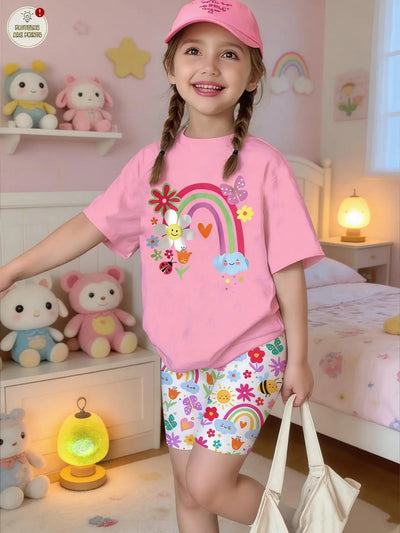 Girls' Summer Casual Outfit, Children's Sweet | SAMAG