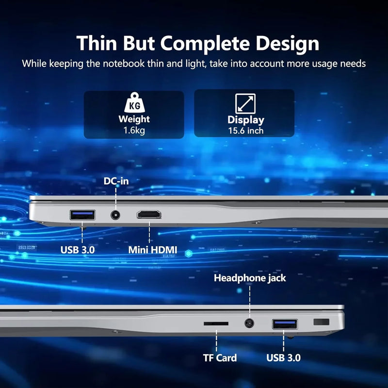 2026 Brand New Intel I9-10980HK 15.6 Inch Backlit Fingerprint Unlock Laptop Windows 11 Office Study NoteBook Gaming Computer PC