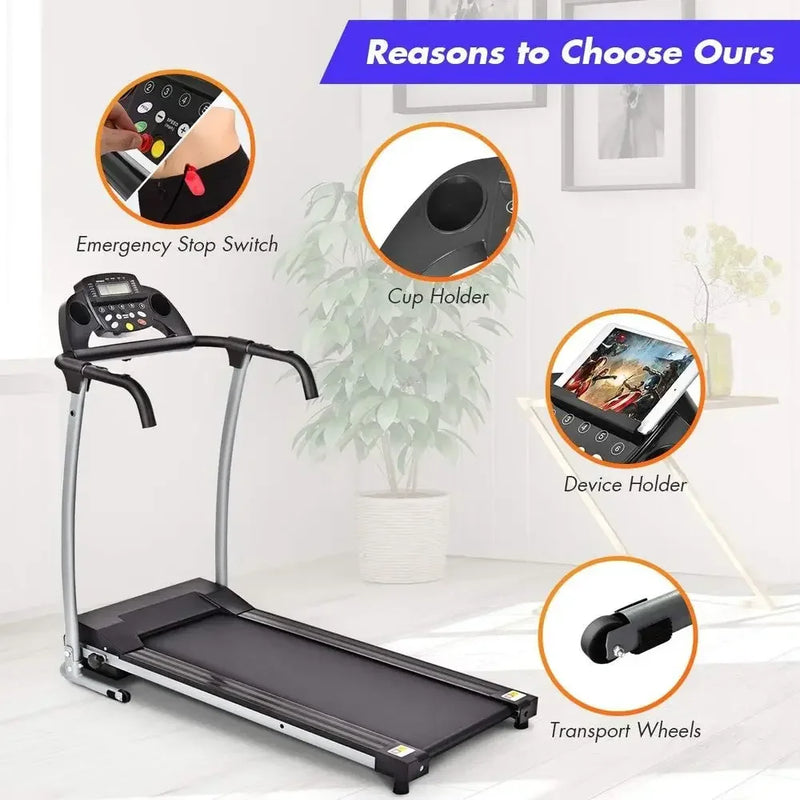 Compact Treadmill with 12 Programs, LCD Display, Portable - View 5 | SAMAG