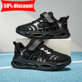 Childrens Sneakers Black Mesh Breathable Comfortable Boys Girls Fashion Casual Shoes Outdoor Soft Elastic Walking Tennis Shoes