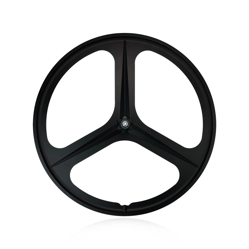 MAGICBROS Fixed Gear Bike Front Wheel 700C Three-Spoke Magnesium Alloy Hub One-Piece Track Bike Single Wheel Hub for Fixed Gear