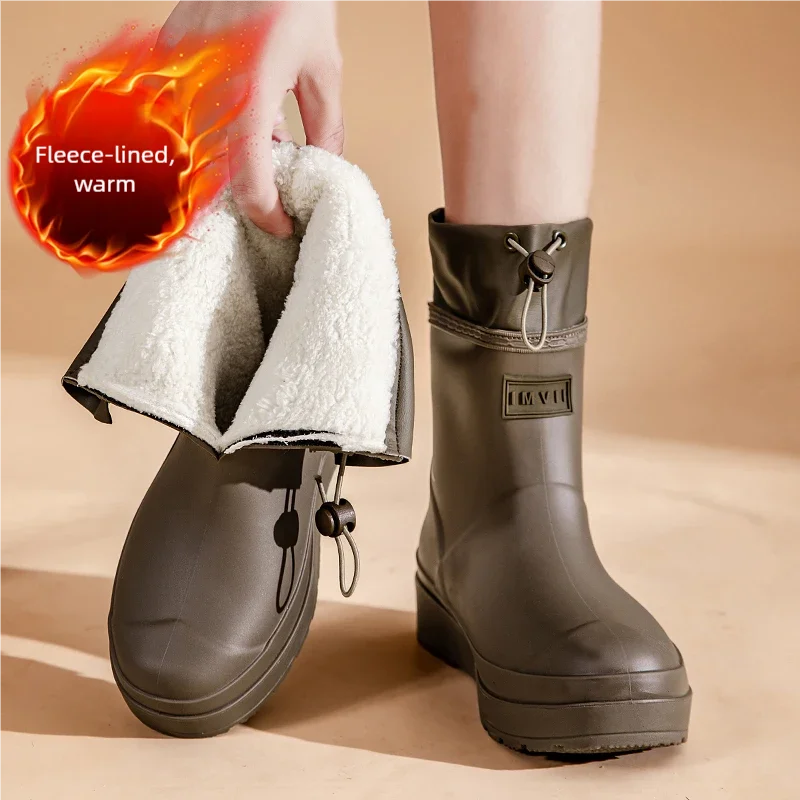 Men Women's casual rain boots Four Season lightweight waterproof anti-slip outdoor fishing shoes couple comfort garden rain shoe