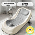Foldable Baby Bath Support Newborn Bathtub With Sensing Temperature Non-Slip Infrant Shower Bed With Support Bracket