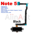 Aiinant Home Button Touch ID Fingerprint Sensor Flex Cable For Samsung Galaxy Note 4 5 7 8 9 10 20 Plus Lite Ultra
