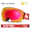Ski Goggles Anti-fog Double Layers UV400 Big Glasses | SAMAG