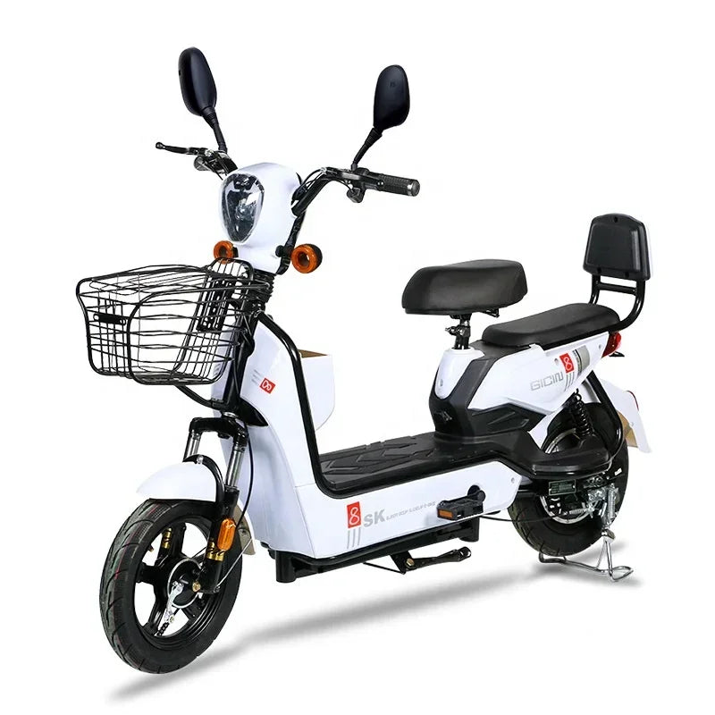 New Electric Bicycles Lead-acid Lithium Battery 48V 12A  20A Urban Electric Scooter 14" Two-wheeled Battery Car Adult Mobility