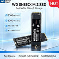 Western Digital WD SN850X M.2 2280 NVMe PCIe 4.0x4 Internal Solid State Drive SSD Hard Drive 1TB 2TB For Gaming Laptop Desktop