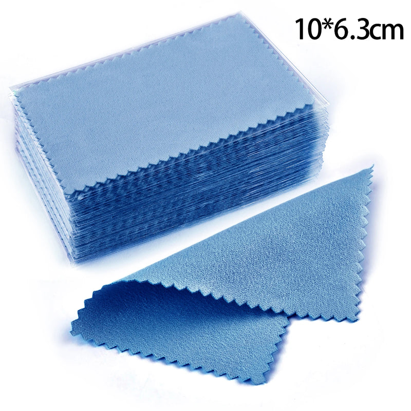 10x6.3cm/8x8cm/8x6cm Silver Clean Polishing Cloth Soft | SAMAG