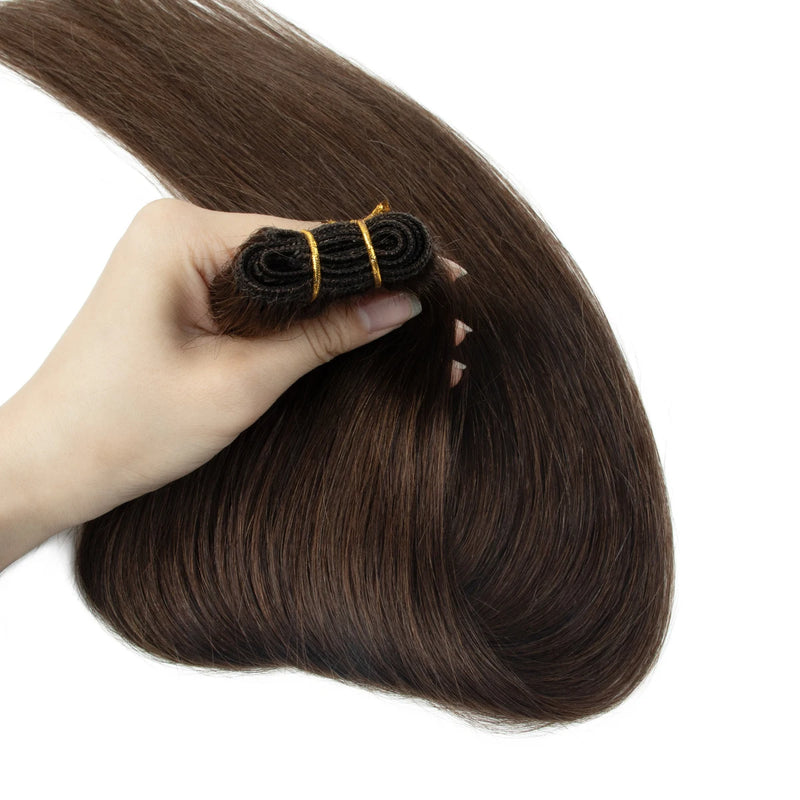MRS Hair Bundles Human Hair Sew-in Double Weft Natural Straight Hair Bundles 50g/pack MachineRemy Natural Straight Bundle Deals