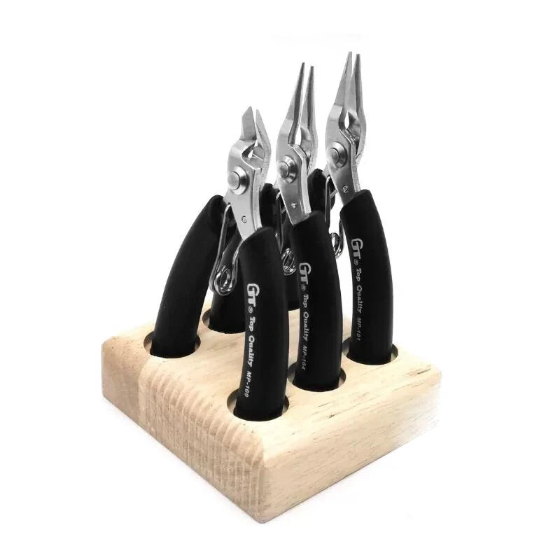 Jewelry Pliers Set, Making Tools, Mini Kit with Wood Pallet, for DIY Crafting Beading - Visuel 7 | SAMAG