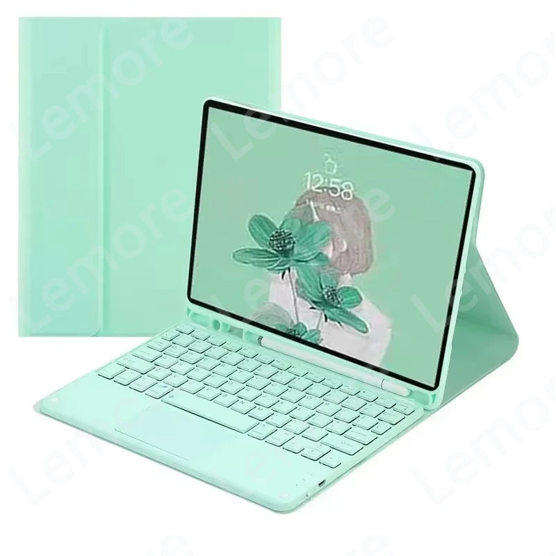 Tablets Case with Keyboard for iPad 11th Case A16 11 inch 2025 Touchpad Keyboard for iPad 11th Generation Stand Cover Funda