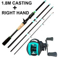 Lure Fishing Rod Combo 1.8/2.1m Carbon Spin/Cast Travel - View 12 | SAMAG