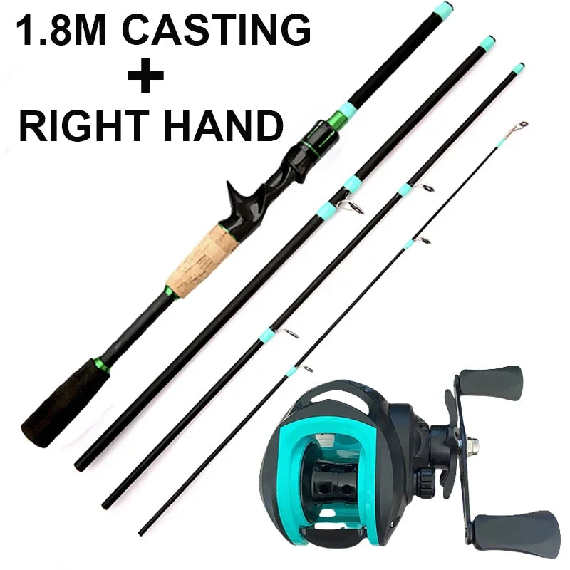 Lure Fishing Rod Combo 1.8/2.1m Carbon Spin/Cast Travel - View 12 | SAMAG